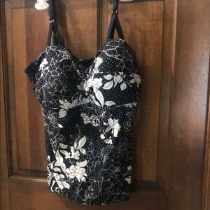 Bathing Suit Top Black and white  14